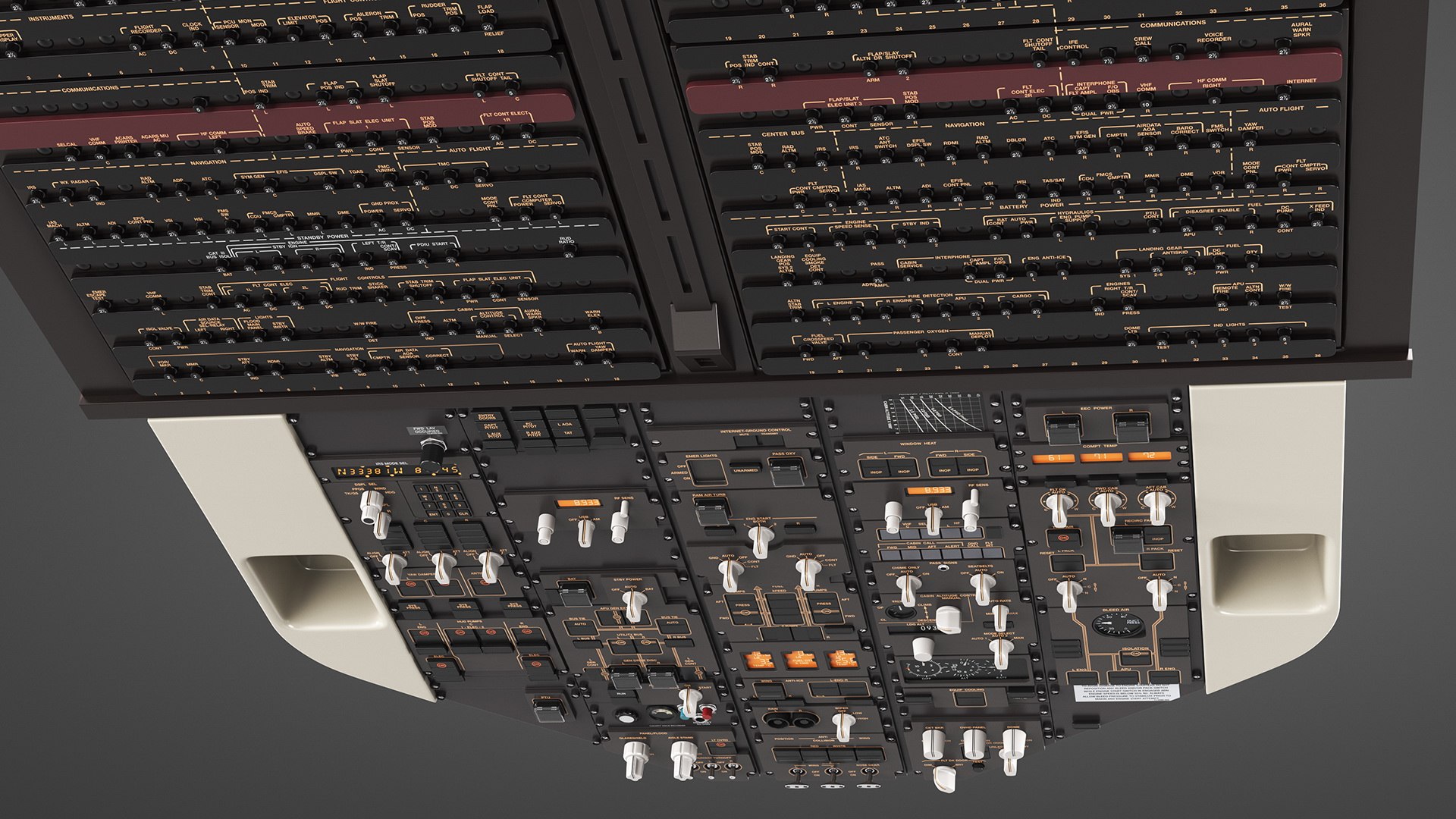 Airplane Control Panel Dashboard 3D Model - TurboSquid 1646517