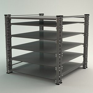 modular shelf industrial 3D model
