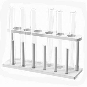 realistic test tube rack 3D model