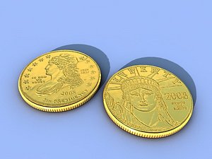 liberty coin.c4d