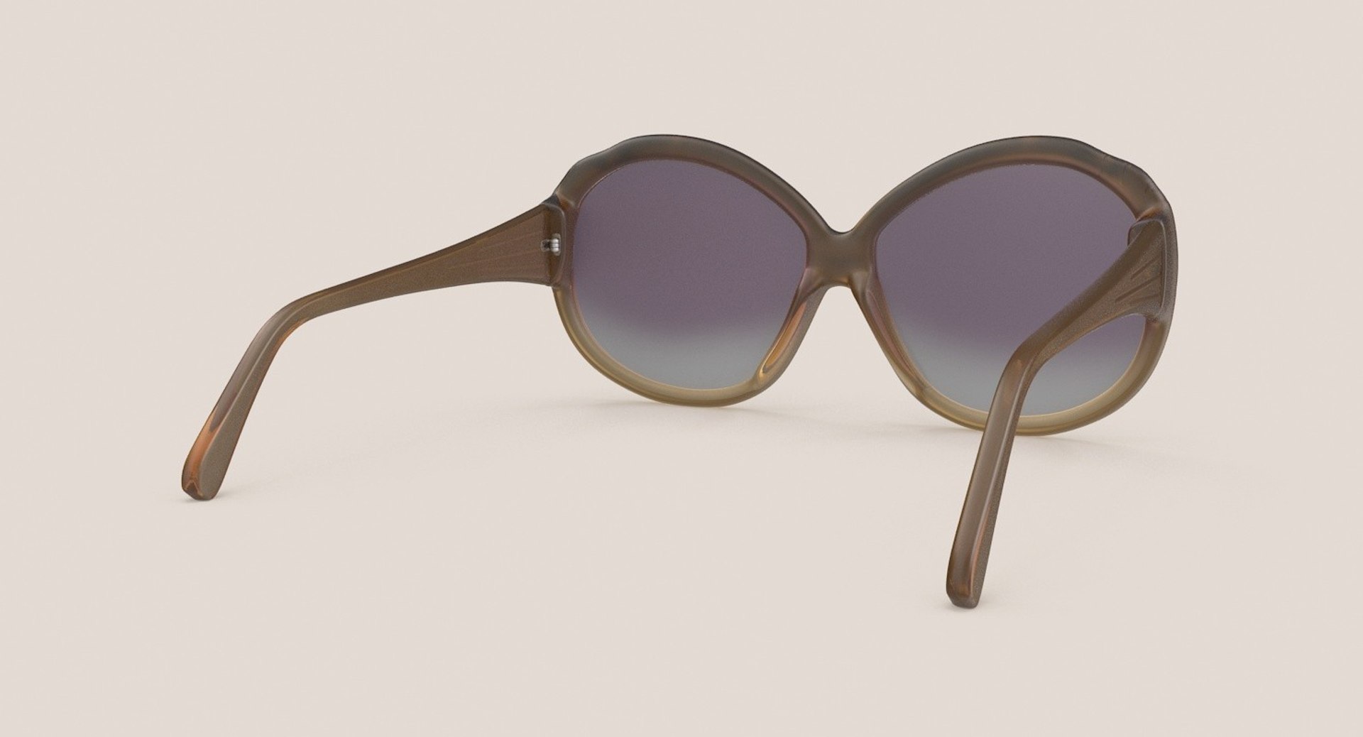 sunglasses vintage open 3d model