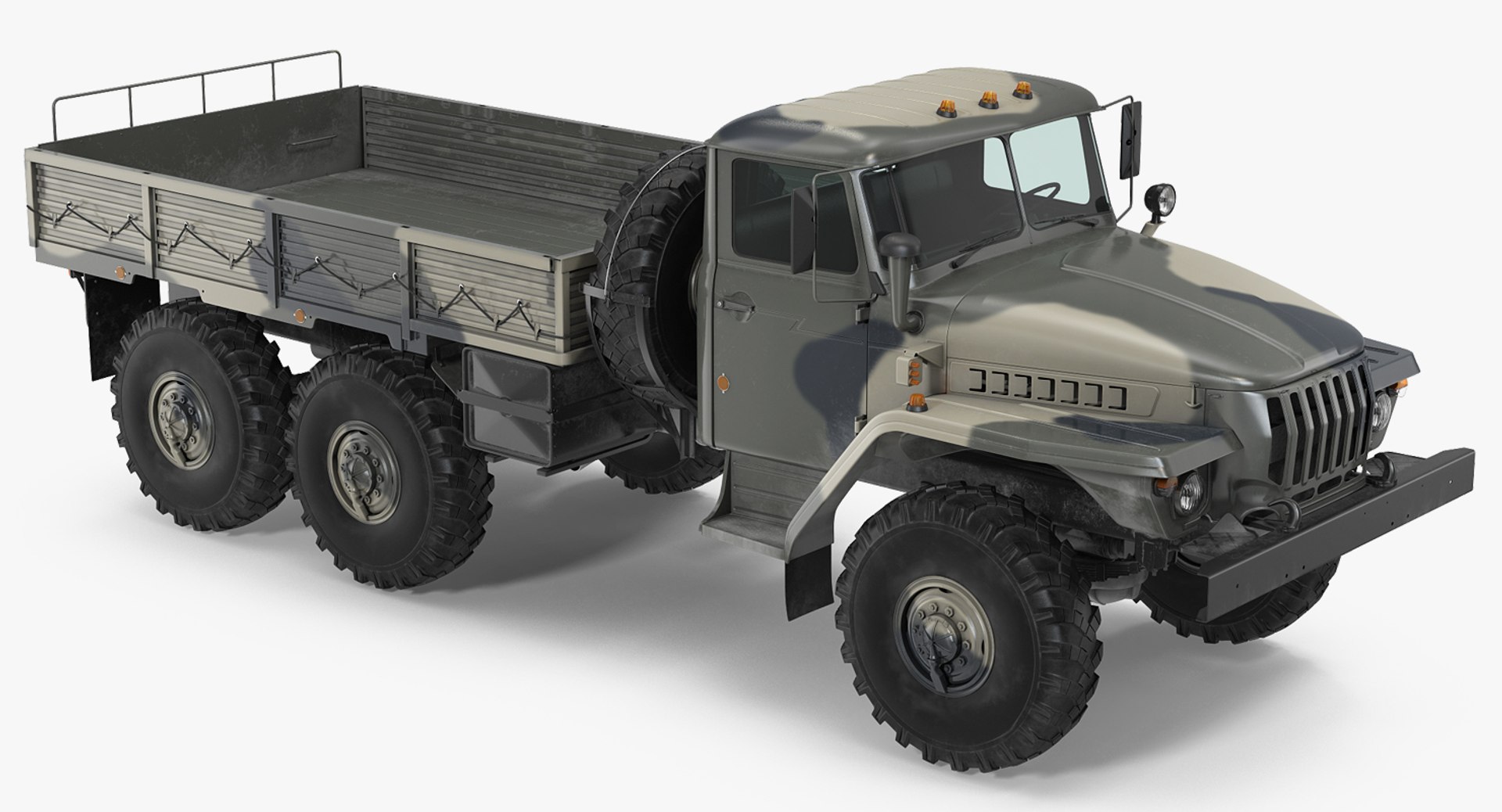 Ural 4320 Soviet Cargo Truck 3D Model 3D model preview