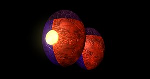 3D alien eggs arachnipien