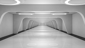 3D Sci Fi Tunnel model