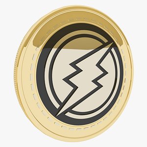 3D model Electroneum Cryptocurrency Gold Coin