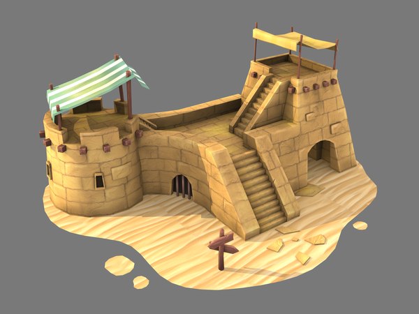 Outpost sand 3D model - TurboSquid 1470983
