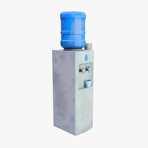 Stylized Water Cooler Dispenser 3D model