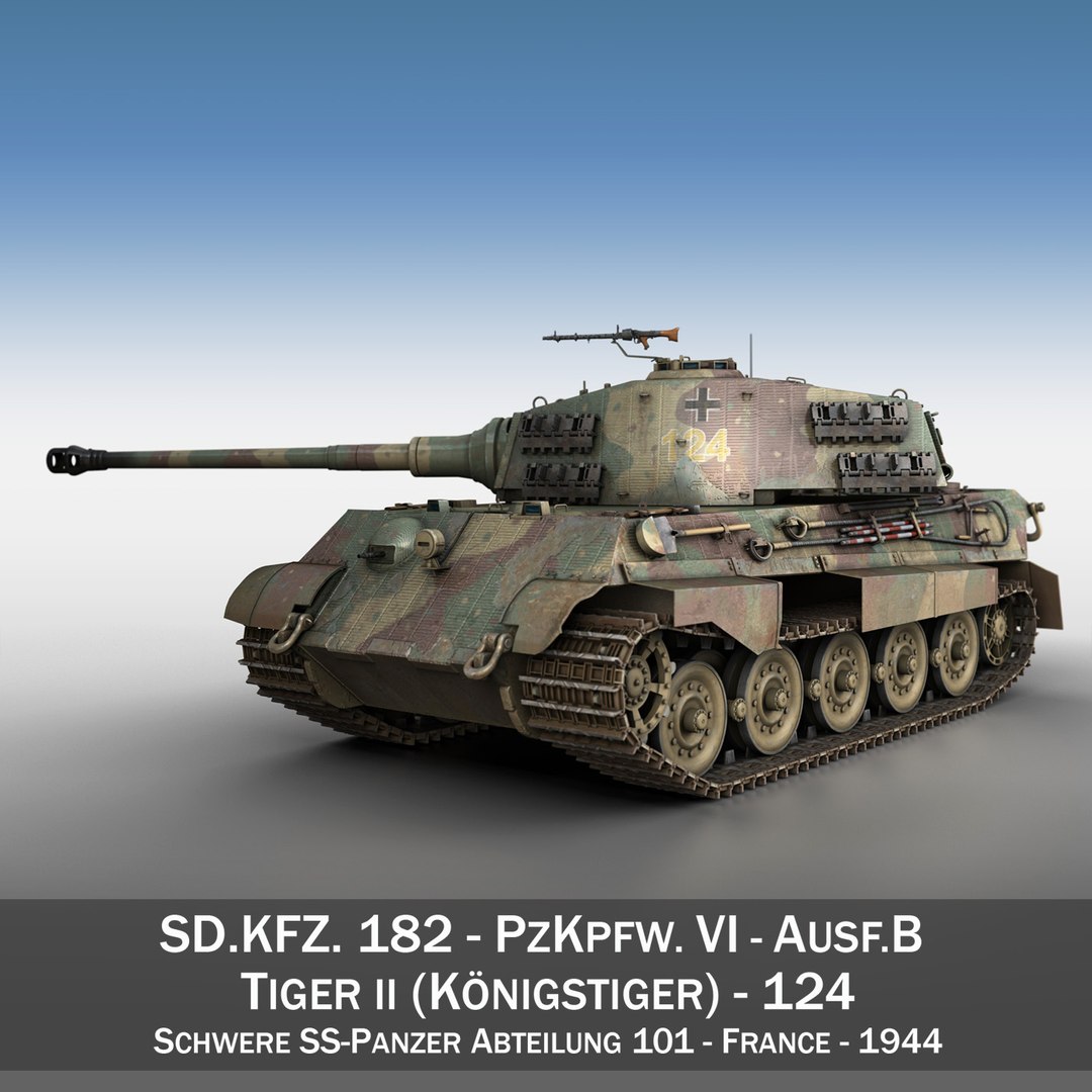 Cinema4d Sd Kfz 182 Tiger Ii