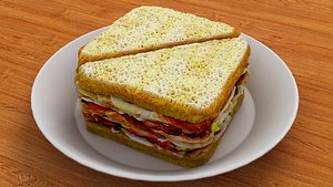 Club Sandwich 3D model