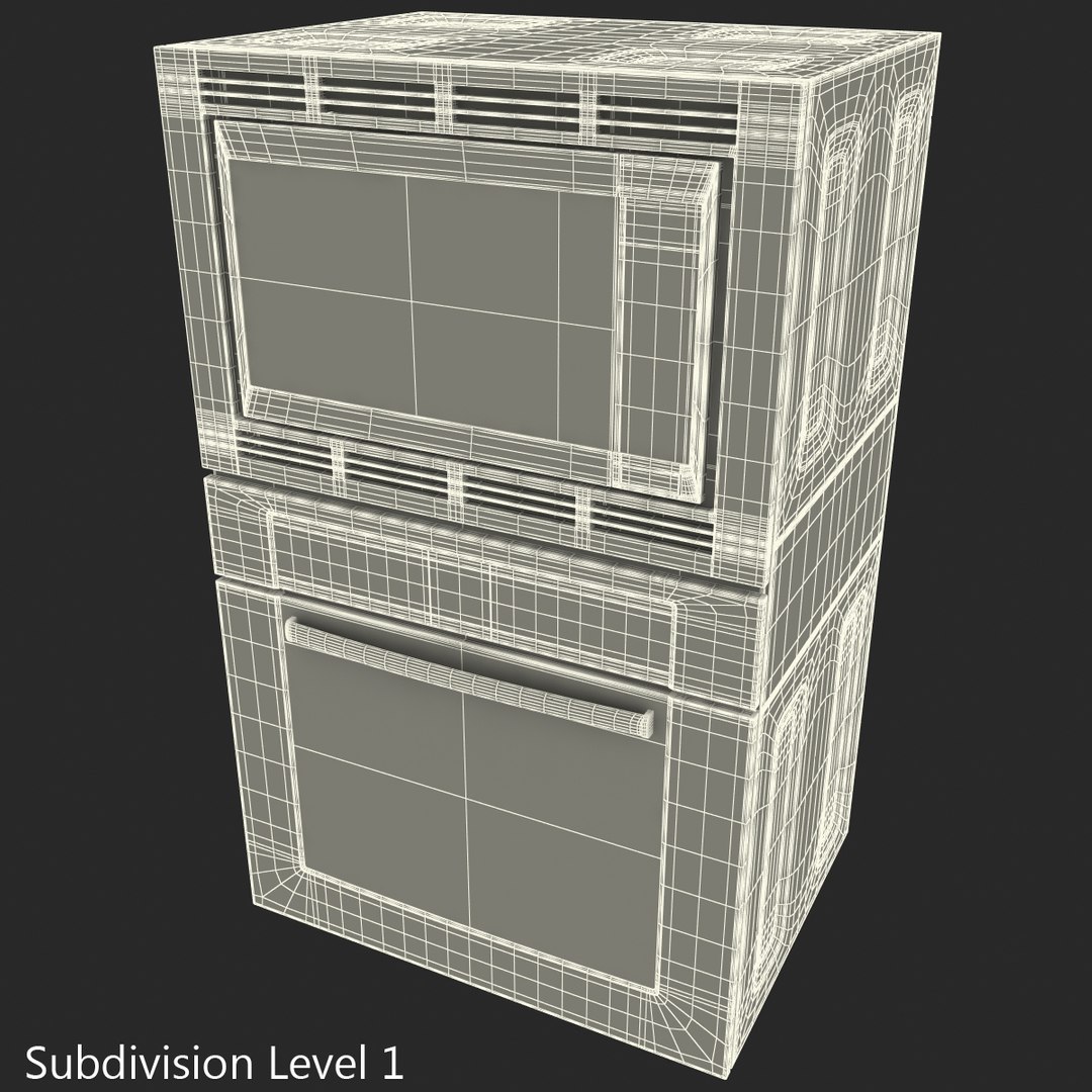 3ds Max Bosch Double Wall Oven