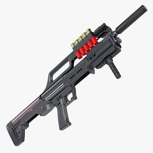 KS7 shotgun 3D model