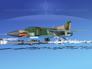 mig-23 flogger b fighter dxf