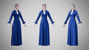 Dress 29 Cobalt Chain v2 model