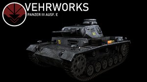 3D Panzer III E German Medium Tank