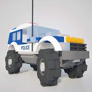 Cartoon Police Car