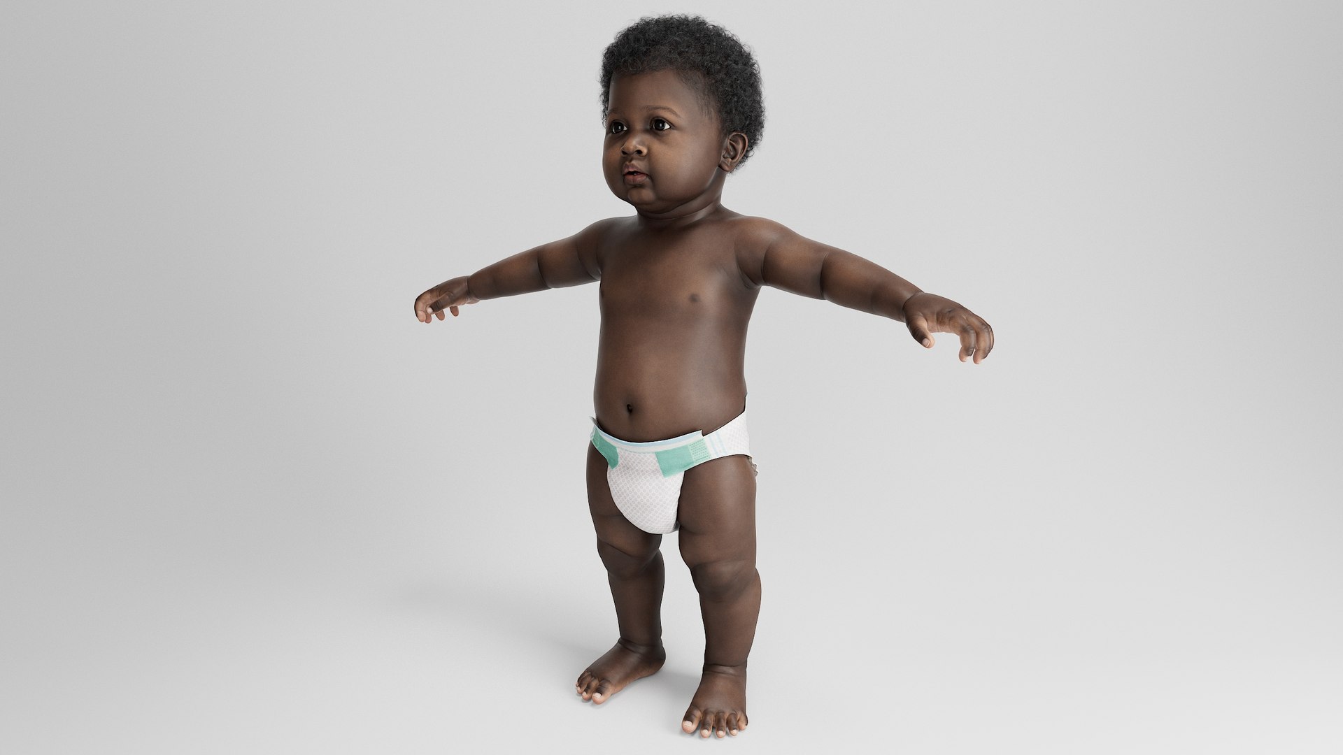 3D Baby Rigged 2 - TurboSquid 2200664