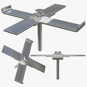 3D Mixer Impeller Blade Assembly