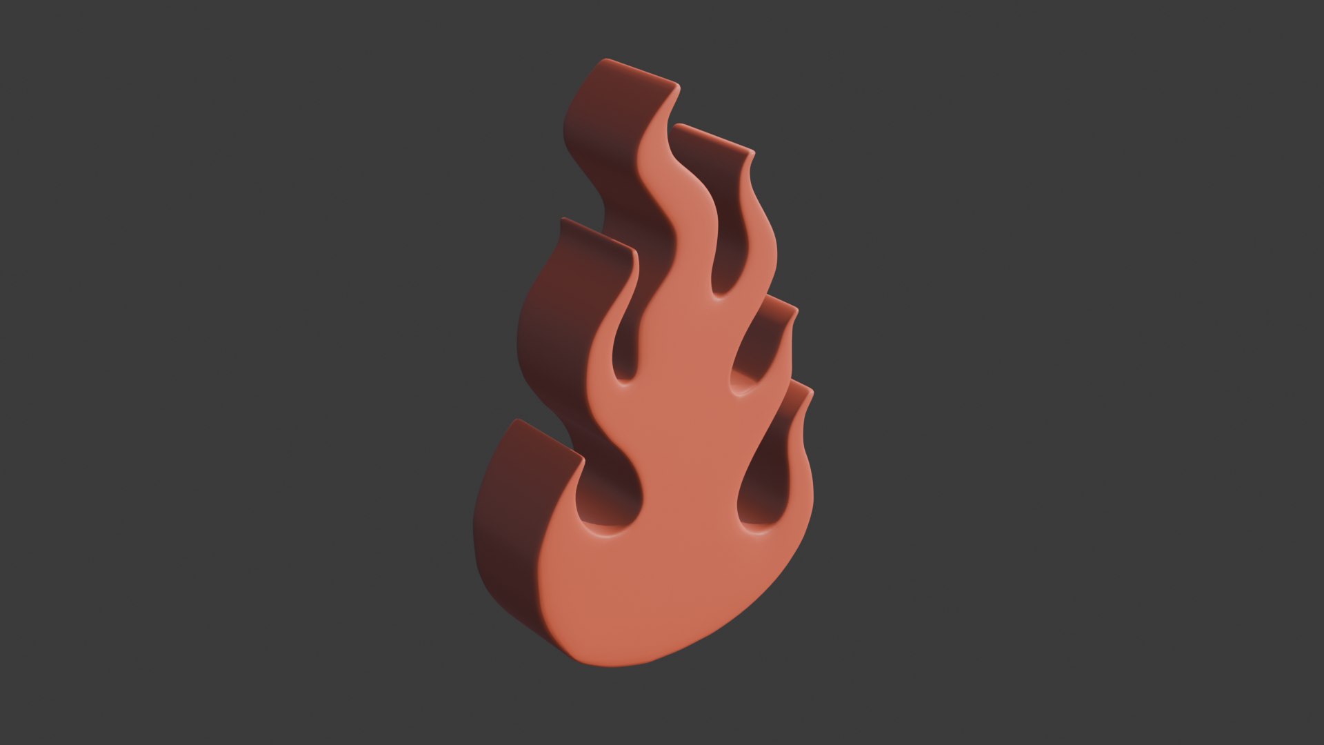 Fire Icon 4 3D Model - TurboSquid 2470512