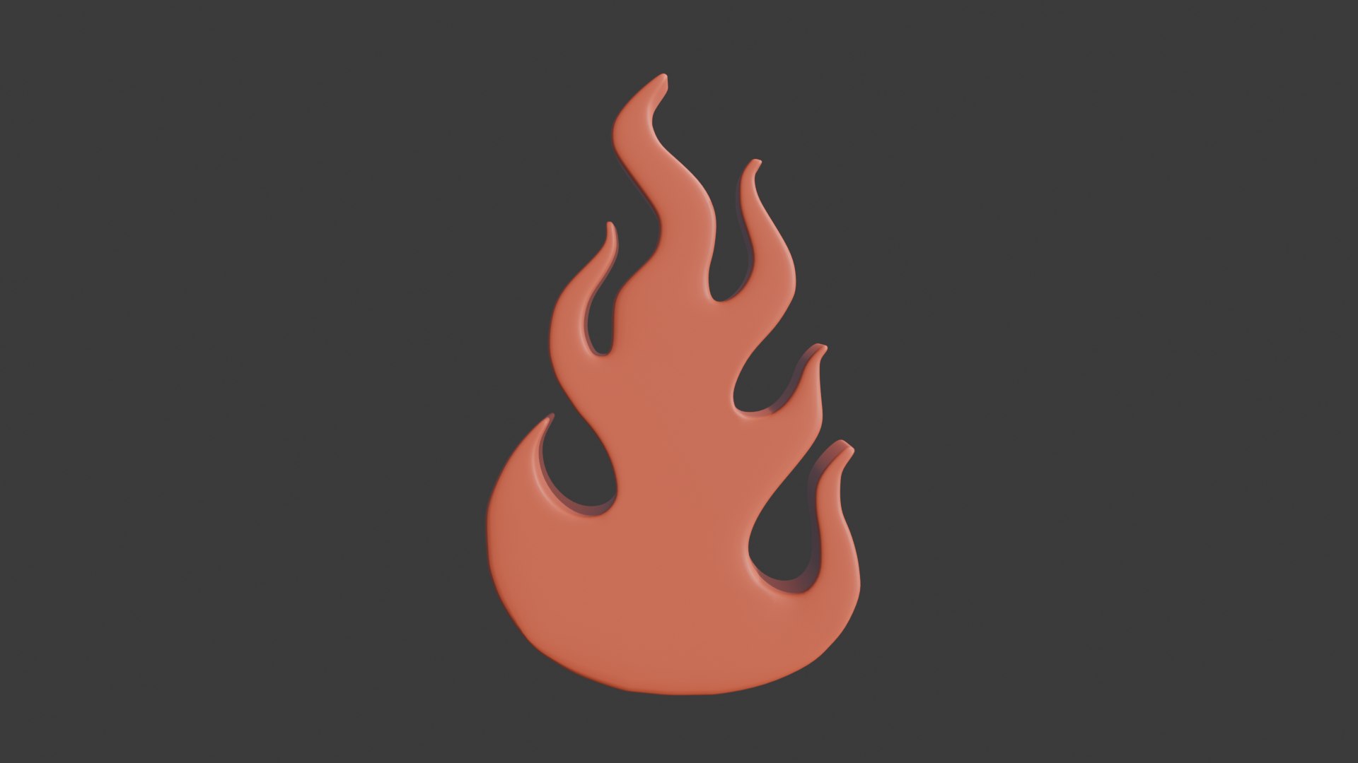 Fire Icon 4 3D Model - TurboSquid 2470512