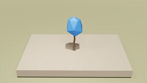 tree cartoon ready 3D model