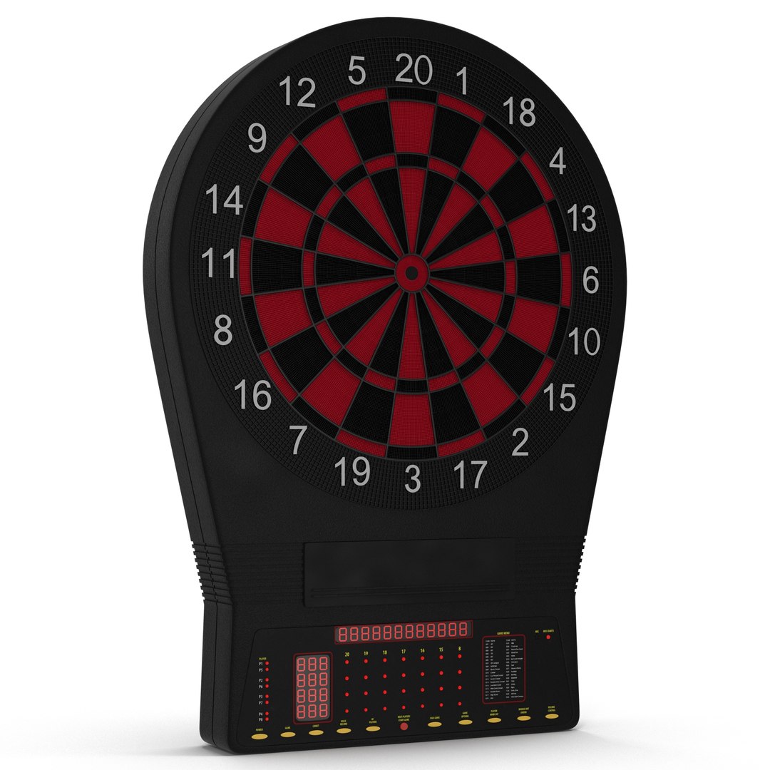 Electronic Dartboard Generic 3D model preview