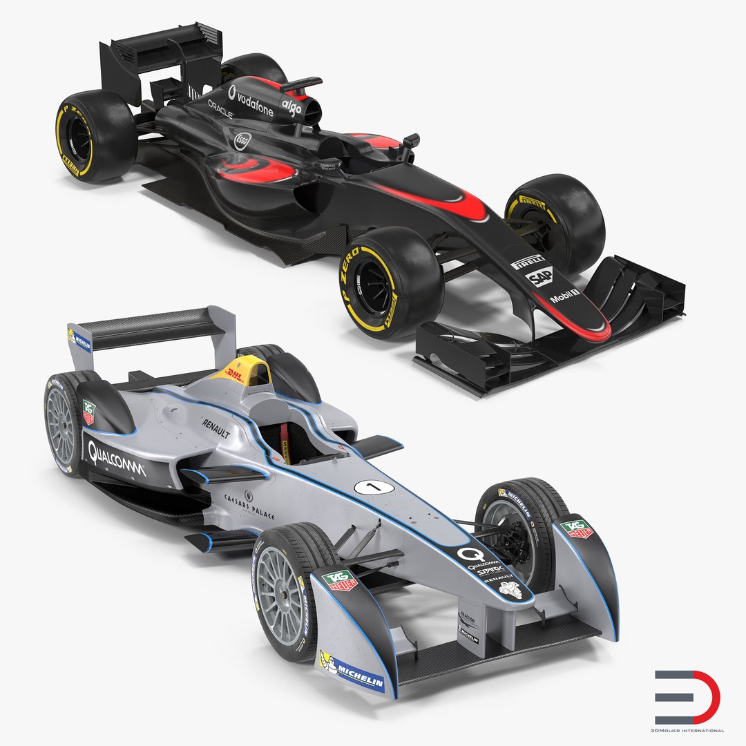Formula Cars 3D Models Collection 3D model preview