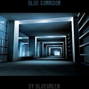 3dsmax unique blue corridor