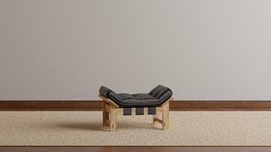 3D model Straddle Ottoman
