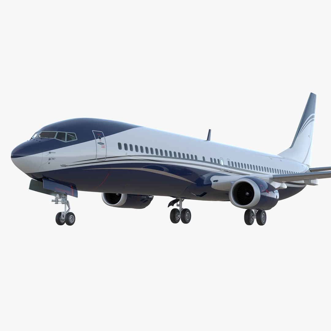 Boeing 737-900 ER with Cabin 3D Model 3D model preview