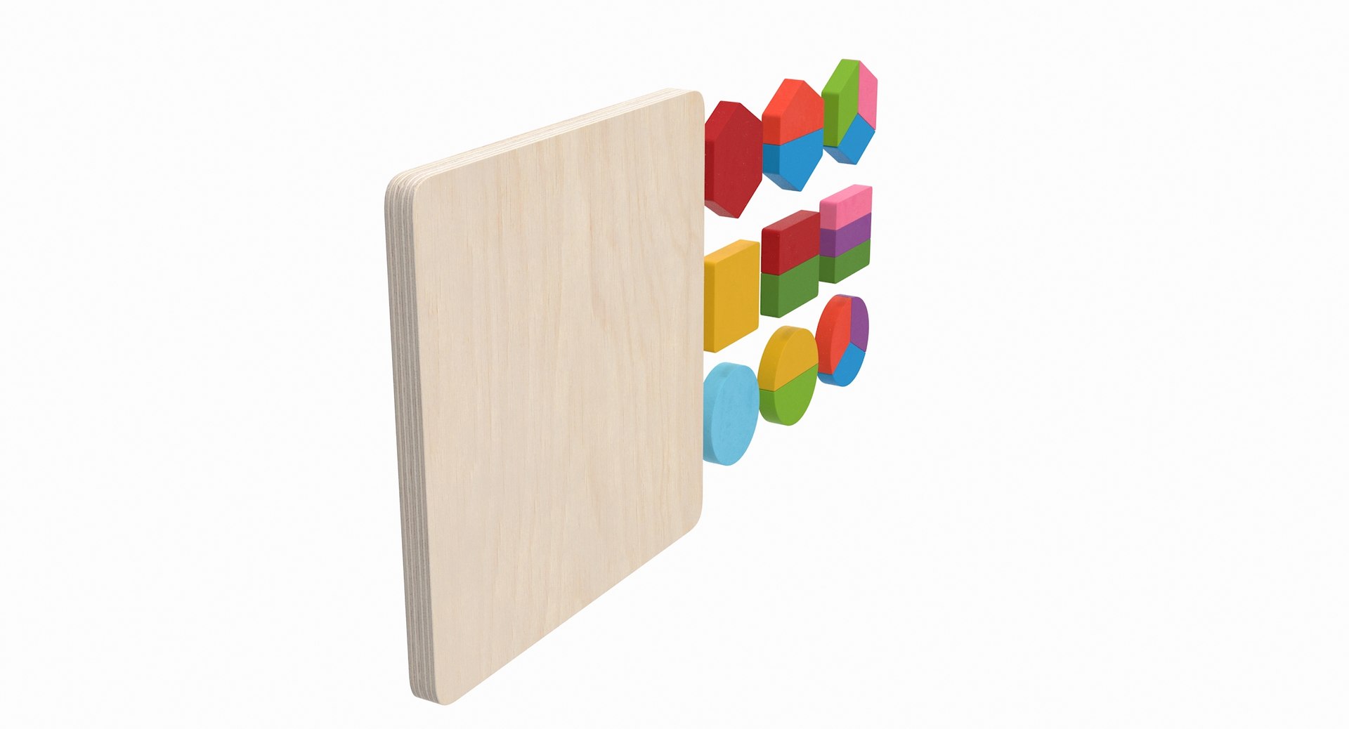 3D Wood Puzzle V1 - TurboSquid 1610638
