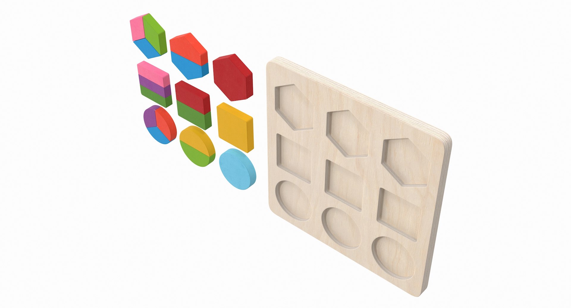3D Wood Puzzle V1 - TurboSquid 1610638