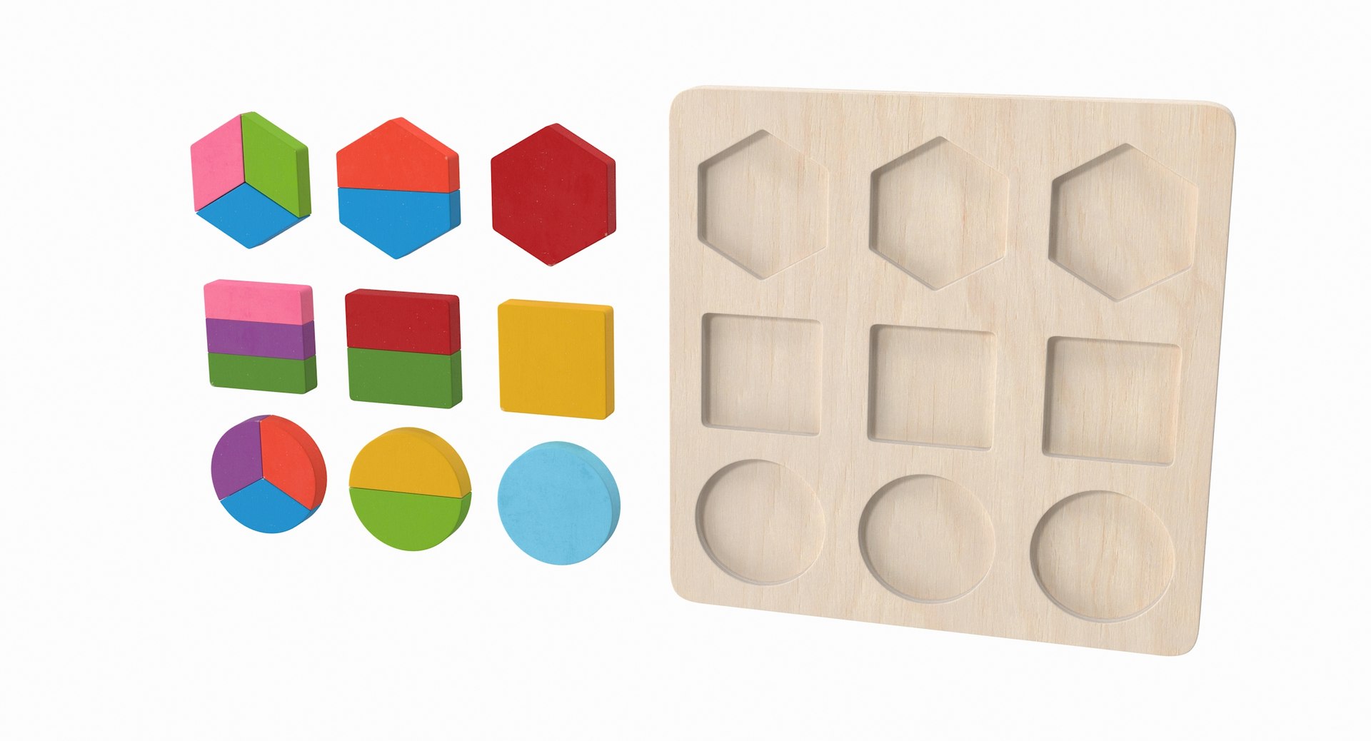 3D Wood Puzzle V1 - TurboSquid 1610638