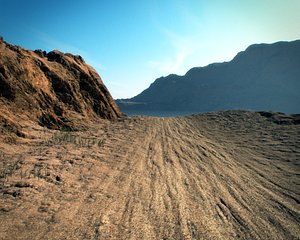 cinema4d realistic desert