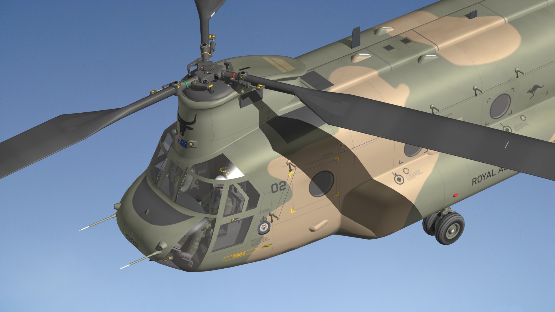 3D CH47 Chinook RAAF model https://p.turbosquid.com/ts-thumb/7D/qtzxgF/2N/h47auspr11/jpg/1691392458/1920x1080/fit_q87/907b2df34bef7cfea162c1cb42ee1716903bf7b9/h47auspr11.jpg