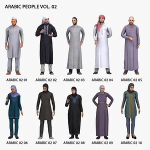 3D People Arabic People Vol 02