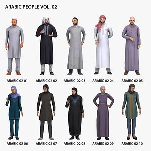 3D People Arabic People Vol 02