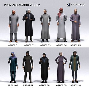 3D People: Arabic People Vol. 02 3D model