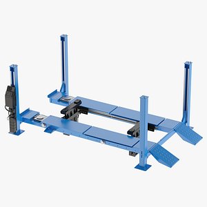 3D 4 Post Car Lift Generic model