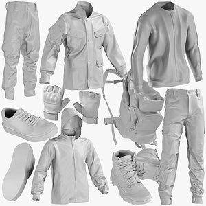 3D mesh clothing mix 9 model