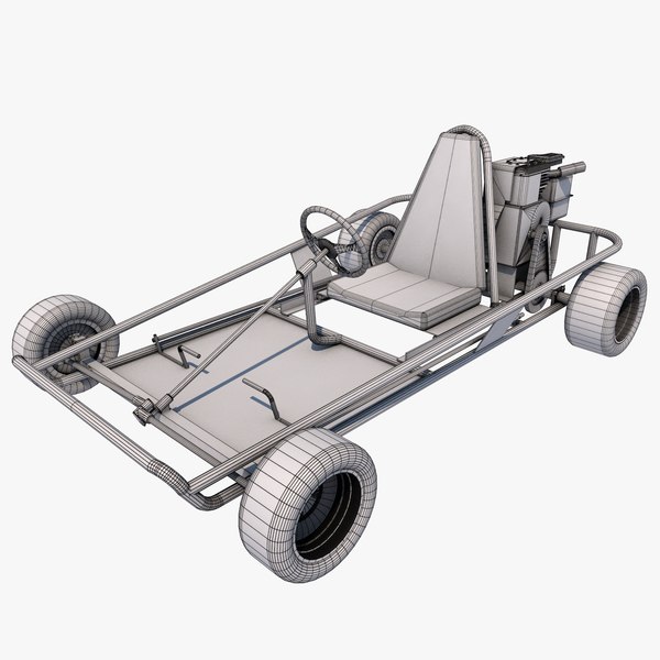 modèle 3D de Go-Kart High-Poly avec moteur - TurboSquid 1826598