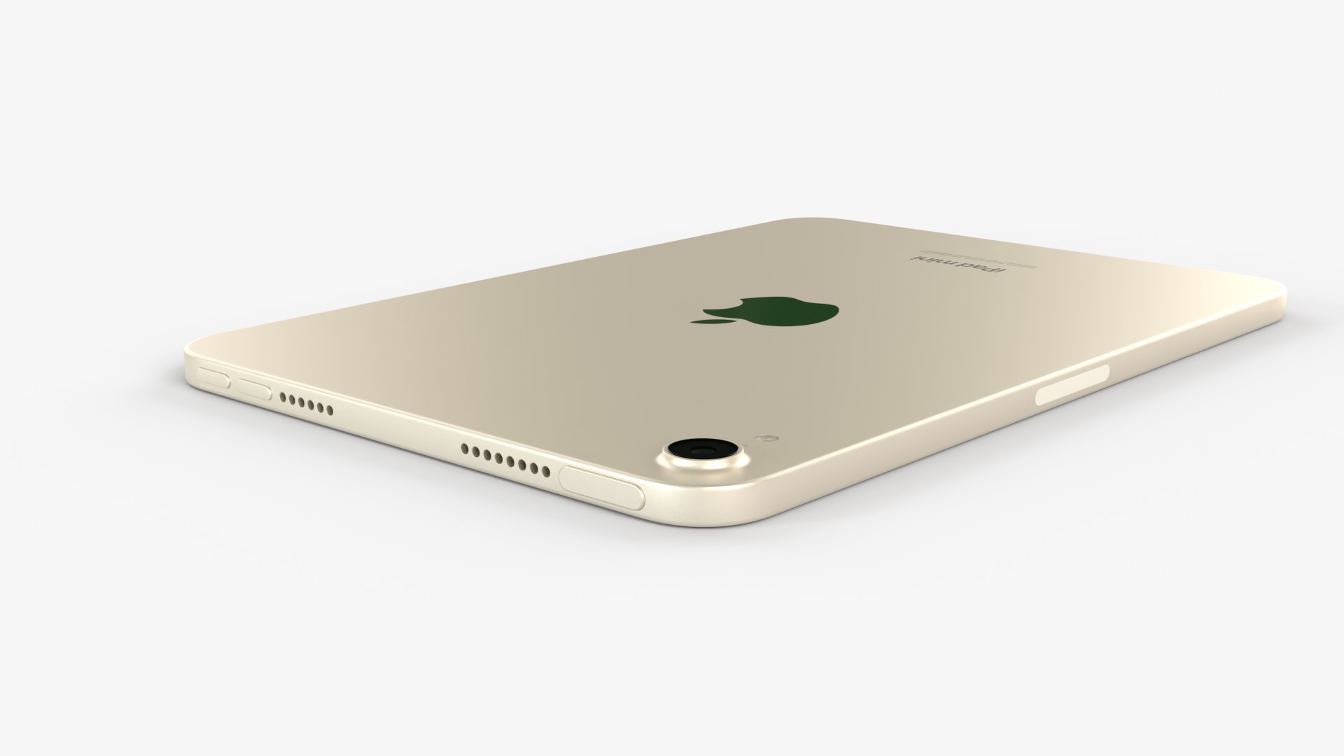 3D Apple IPad Mini 2024 Starlight With Pencil Model TurboSquid 2293934