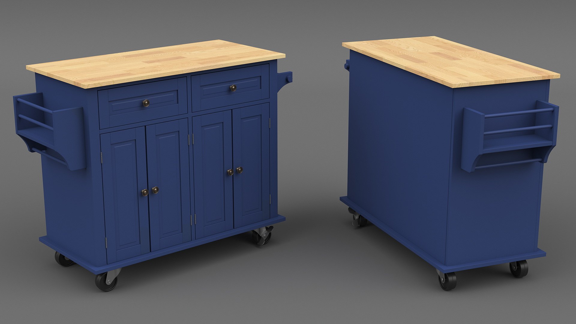 Kitchen Cart on Wheels Blue model https://p.turbosquid.com/ts-thumb/7D/xVMml5/bS/kitchencartonwheelsbluevray3dmodel009/jpg/1697421914/1920x1080/fit_q87/b1d41f53d7515e238b04bf0a58fe1fb43faa42ab/kitchencartonwheelsbluevray3dmodel009.jpg