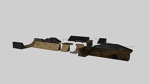 3D Skatepark pack model