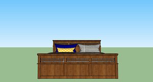 3D design bed model