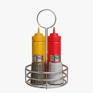 3D Diner Condiment Caddy
