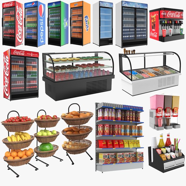 3D display stands refrigerator model