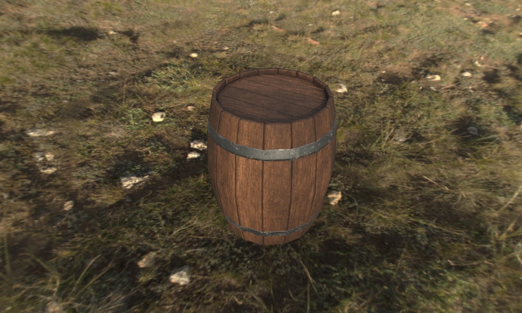 Free Ma Mode Ready Wooden Barrel Pbr