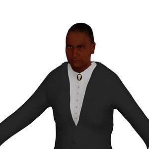 elderly black model