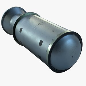 3D W-53 Nuclear bomb model