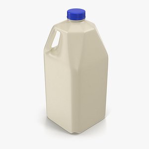 milk half gallon plastic bottle 3d 3ds